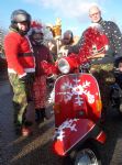 Salford Santa Scooter Run  to The Christie